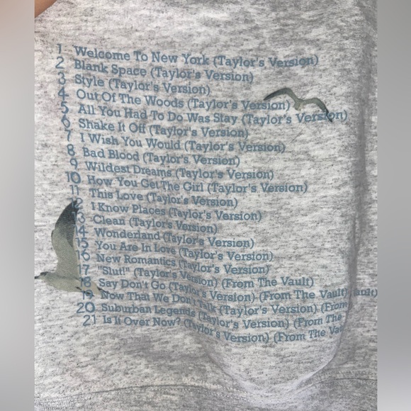 Taylor Swift Heather Gray 1989 Sweatshirt - Picture 6 of 6